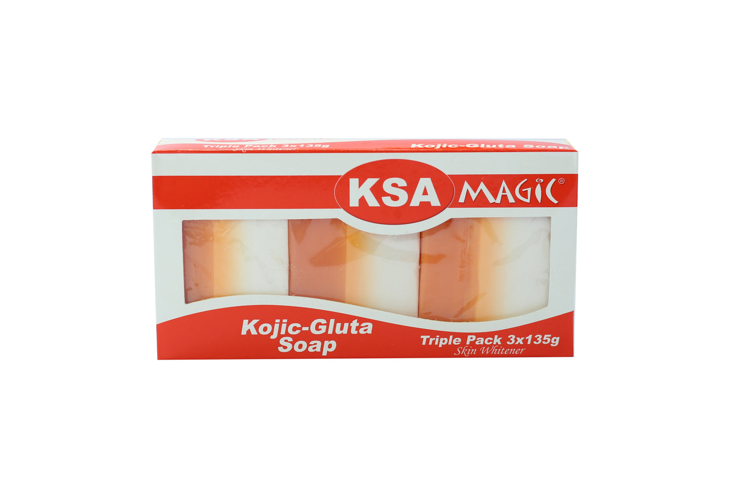 KSA MAGIC KOJIC - GLUTA SOAP 135g x 3s