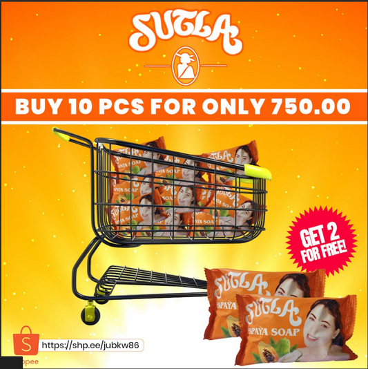 SUTLA PAPAYA SOAP 10pcs FOR ONLY P750.00