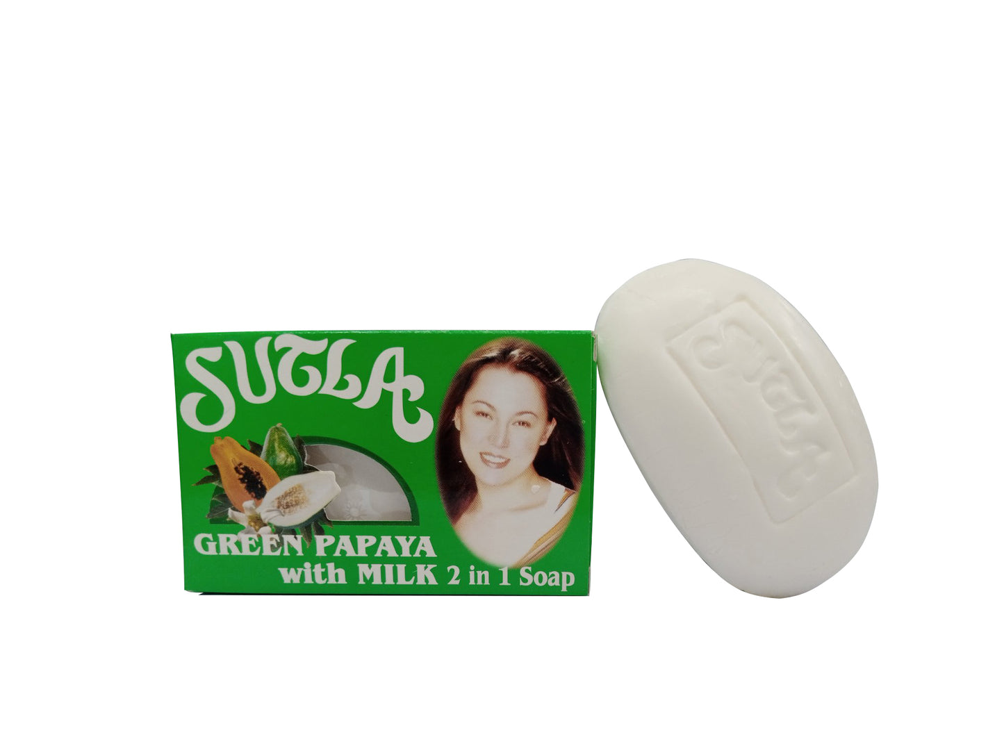 Sutla Green Papaya with Milk 2 in 1 Soap 135g